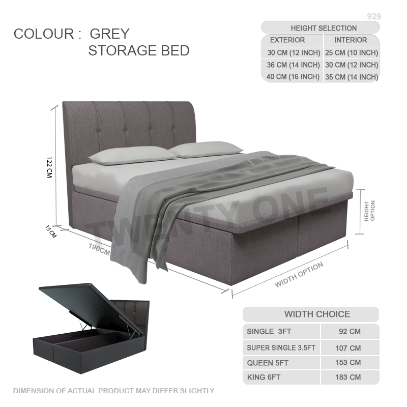 929 GREY size
